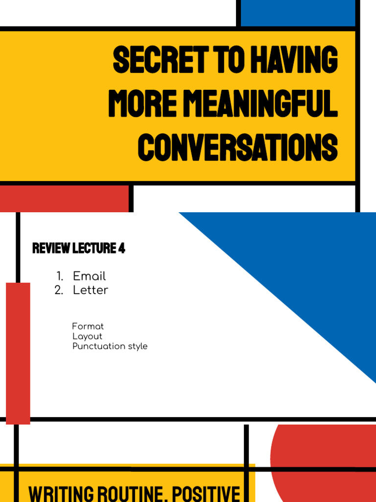 Lecture 5 Chap 10,11,12 Writing Routine, Positive and Negative Messages ...
