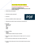 Preguntas para Visa de Turista H y M