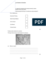 6.3 Understanding of Genetics & Evolution QP