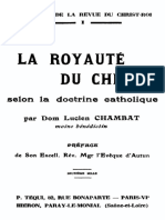 La Royaute Du Christ Selon La Doctrine Catholique 000001226