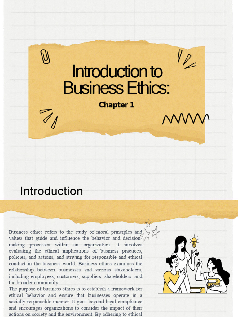 Business Ethics CH 1 | PDF | Business Ethics | Corporate Social ...