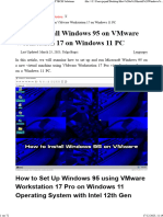 How To Install Windows 95 On VMware