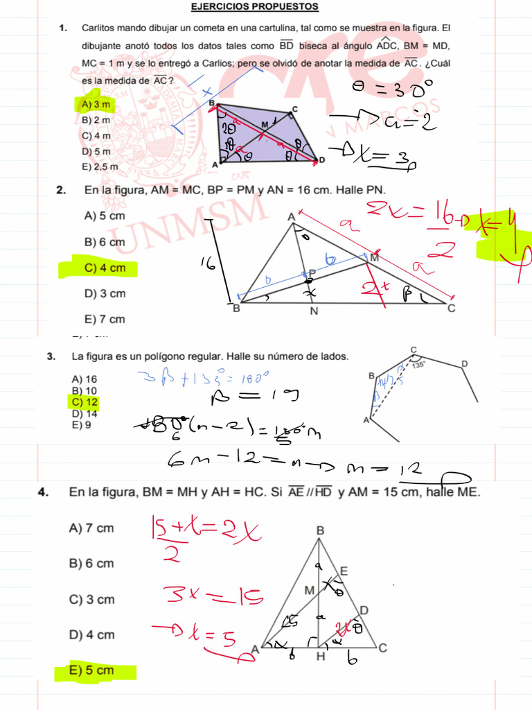 Sem 4 Geometría | PDF