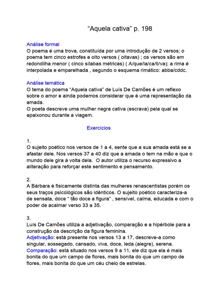 Análise do poema 