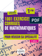 1001 Exercices Corrigés de Mathématiques Pour Réussir Sa Spécialité 1ère (Second Edition)