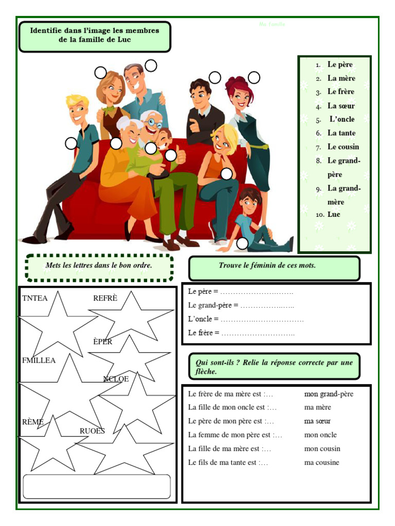 Carte d'activités de la famille à compter | Manutan Collectivités Carte d'activités de la famille à compter | Manutan Collectivités