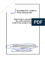 Peraturan Akademik Ra. Nur Amaliyah 