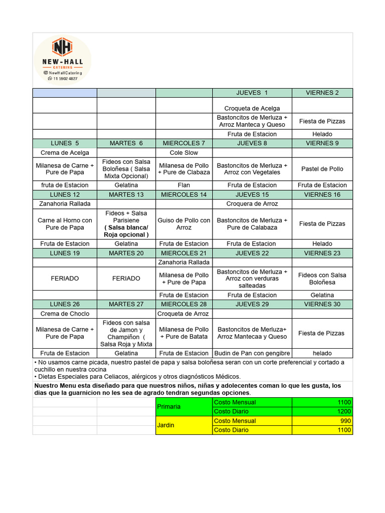 Menu saludable | PDF