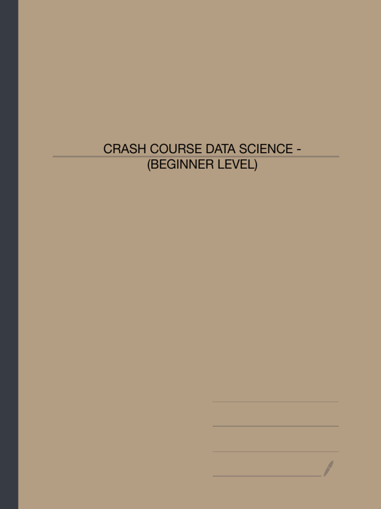 STATISTICS CRASH COURSE FOR DATA SCIENCE intelligence overview