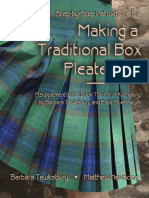 Making a traditional box pleated kilt