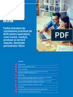 Tarif Standard de Comisioane PF