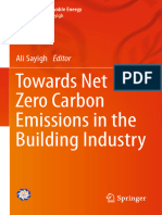 Towards Net Zero Carbon Emissions in The Building Industry: Ali Sayigh Editor