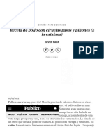 Receta de Pollo Con Ciruelas Pasas y Piñones (A La Catalana) - Público (Formato Comprimido)