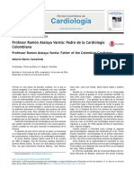 Cardiología: Profesor Ramón Atalaya Varela: Padre de La Cardiología Colombiana