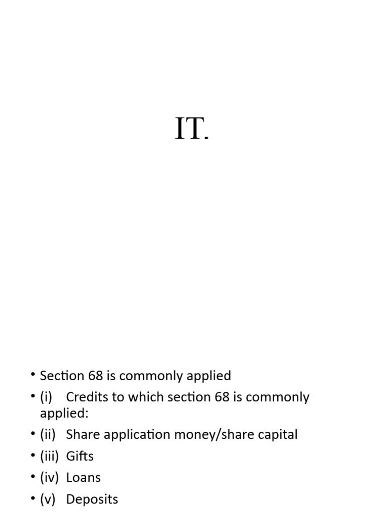 Section 68 Credit Applications Explained | PDF