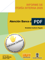 NÂ°12 - 2020 - Informe Auditoria AtenciÃ N Banco de Sangre