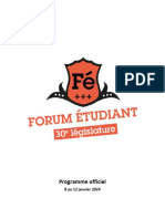 FE2024 Programme Officiel
