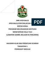 SMK Ayer Baloi Ayer Baloi, Pontian, 82100 Johor Kertas Kerja Program Melonjakkan Motivasi Menetapkan Hala Tuju (Lawatan Sambil Belajar Ke Parlimen)