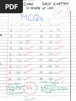 CSS Topper's History of USA Mock Exam