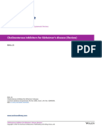 (R) Cholinesterase Inhibitors For Alzheimer's Disease