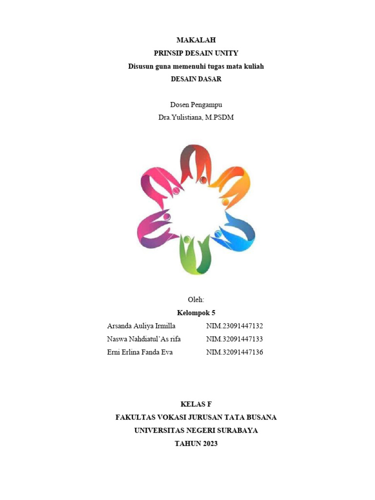 Prinsip Unity dalam Desain Grafis | PDF
