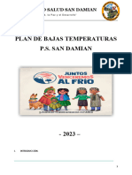 Plan Bajas Temperaturas P.S. San Damian