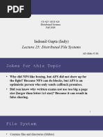 Lecture 25: Distributed File Systems: Indranil Gupta (Indy)