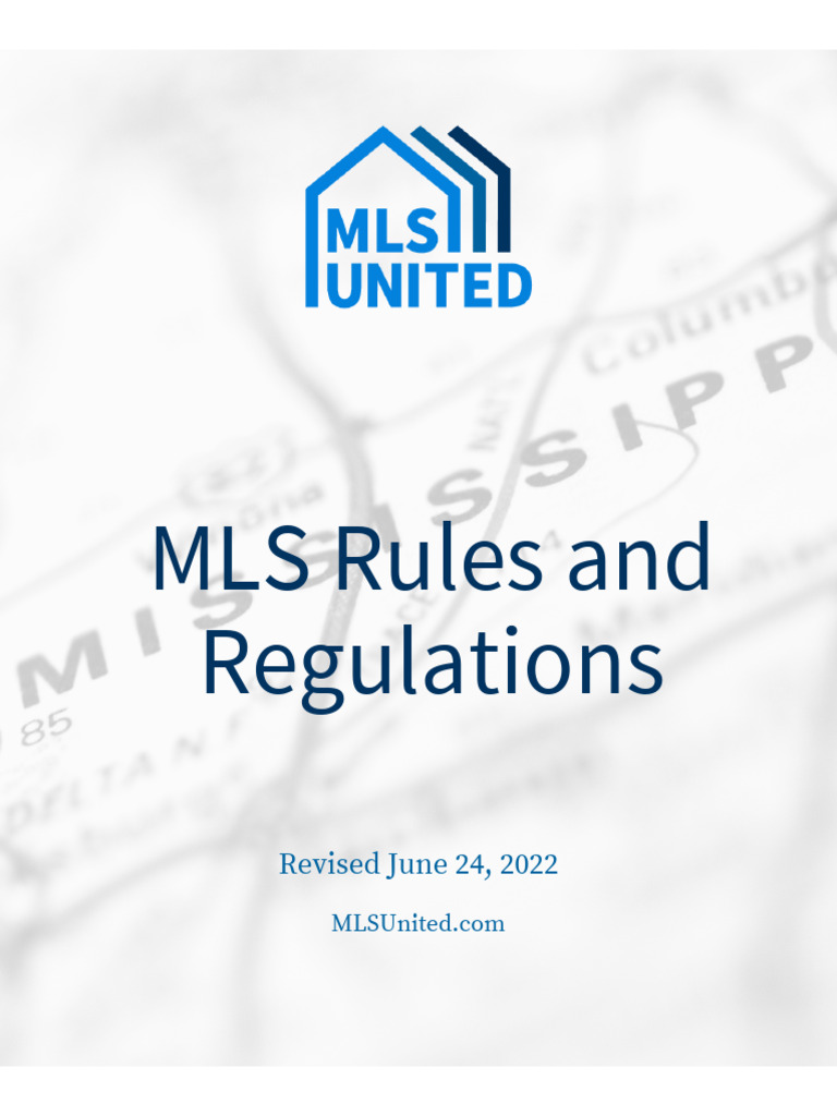 MLS Rules and Regulations: Revised June 24, 2022 | PDF | Economies ...