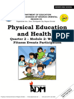 Physical Education and Health 1: Quarter 2 - Module 2: Weeks 3-4 Fitness Events Participation