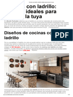 Cocinas Con Ladrillo - Diseños Ideales para Renovar La Tuya