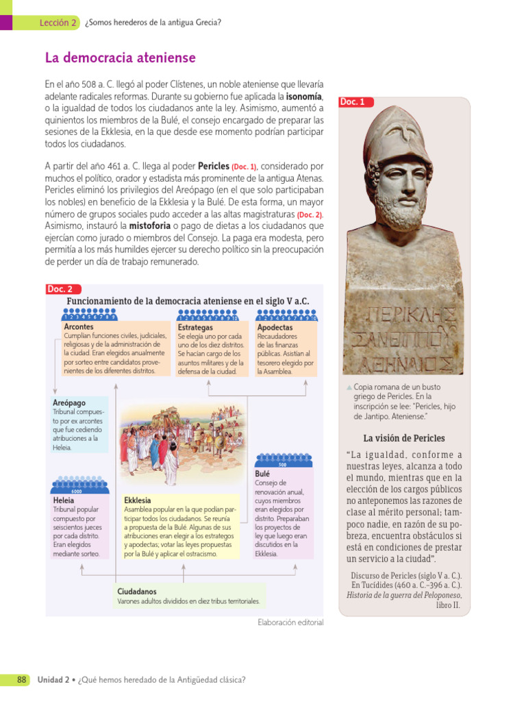 Democracia Ateniense Actividad 8 | PDF | Esparta | Antiguedad clasica