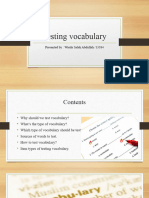 Presentation LANGUAGE TESTING