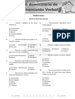 Habilidad Verbal - Básico Ciencias 2022 III - Tarea Domiciliaria - César Vallejo