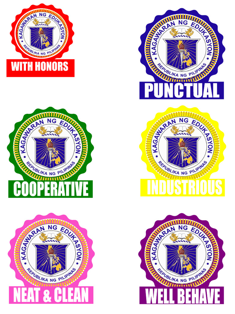 Ribbon Head For Recognition Editable Template
