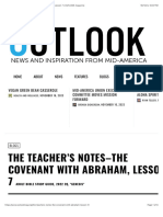 The Teacher's Notes-The Covenant With Abraham, Lesson 7 - OUTLOOK Magazine