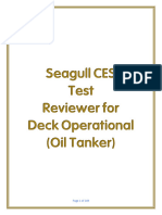 CES Test Deck Department Oil Tanker