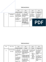 Weekly Lesson Plan 1 (Year 1)