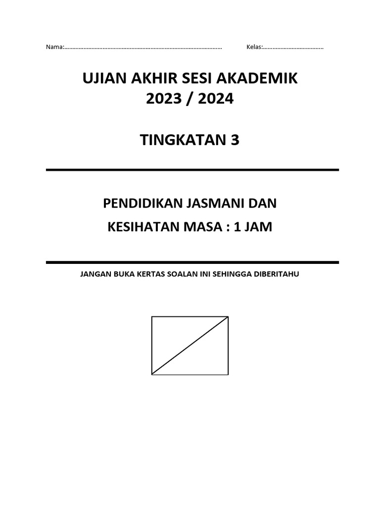 Uasa PJPK Ting 3 | PDF