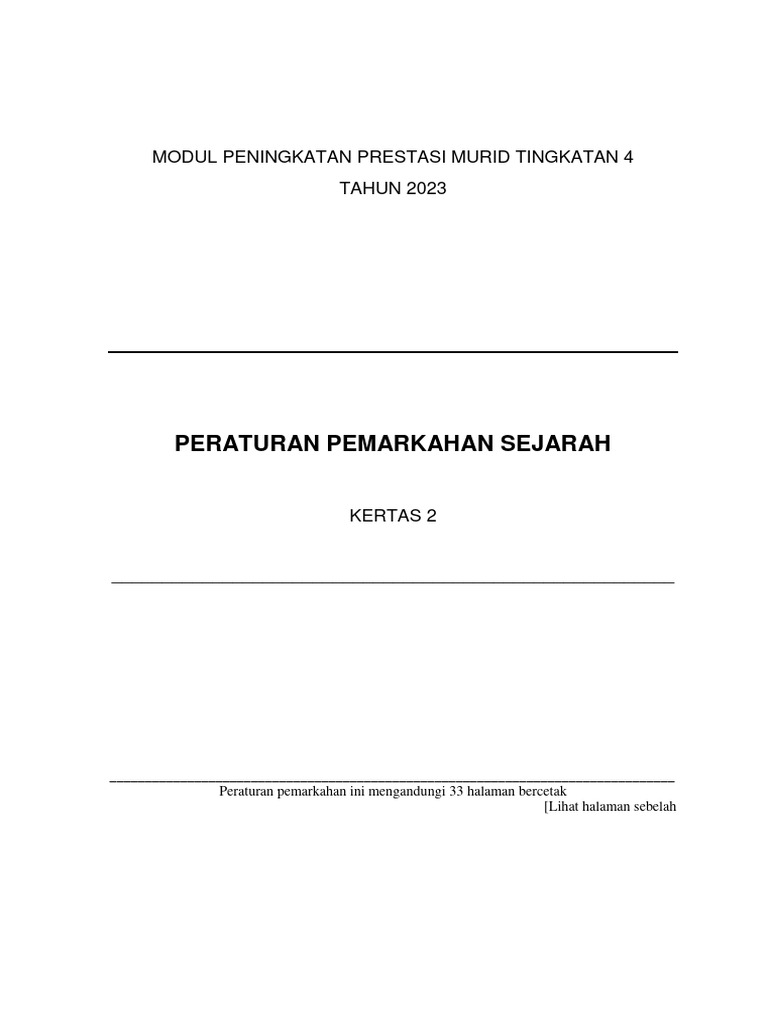 PP MODUL PENINGKATAN PRESTASI MURID TINGKATAN 4 KERTAS 2 2023 ...