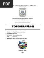 Cuarto Trabajo (Trazo Tramo de Carretera)