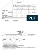 First Quarter Assessment in Science V