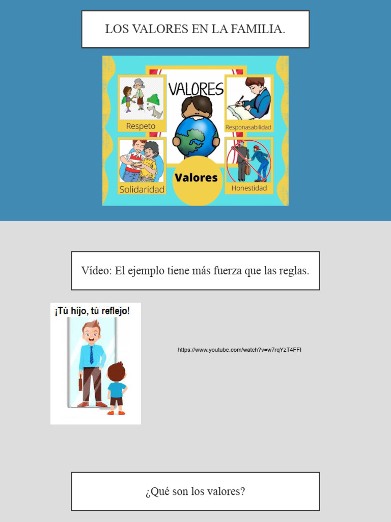Valores Fundamentales en la Familia | PDF | Familia | Amor