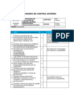 Cuestionario CONTROL INTERNO