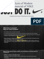 Analysis of Modern Commercial of NIKE