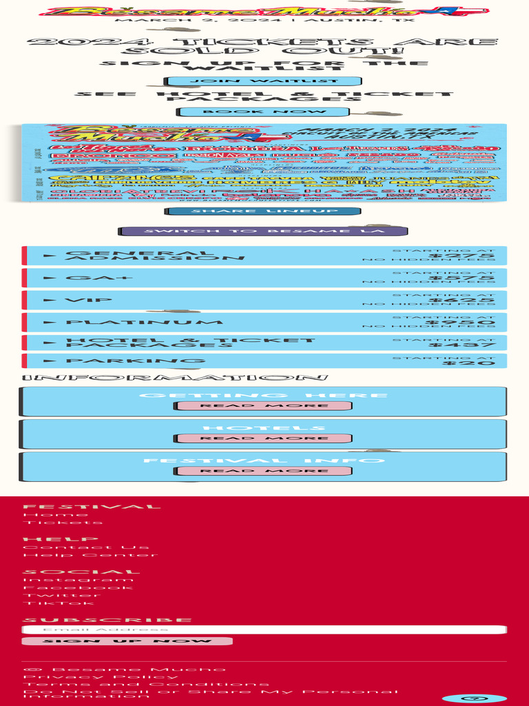 Besame Mucho Austin, TX March 2, 2024 PDF