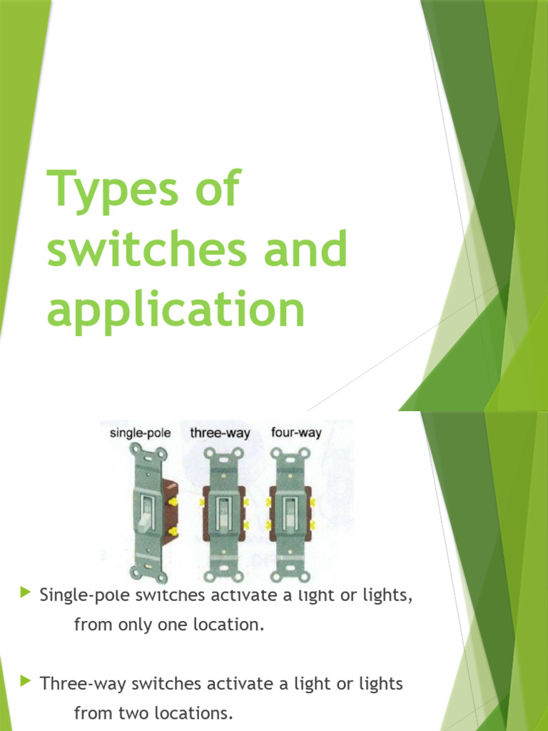 Types of Electrical Switches Explained | PDF | Switch | Electrical ...