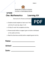Grade 1 Mathematics Learning Kit Week 4 13112020