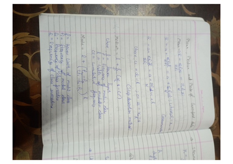 mean median mode ka formula kya hota hai