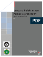 Rencana Pelaksanaan Pembelajaran (RPP) : Teknik Pemesinan Frais