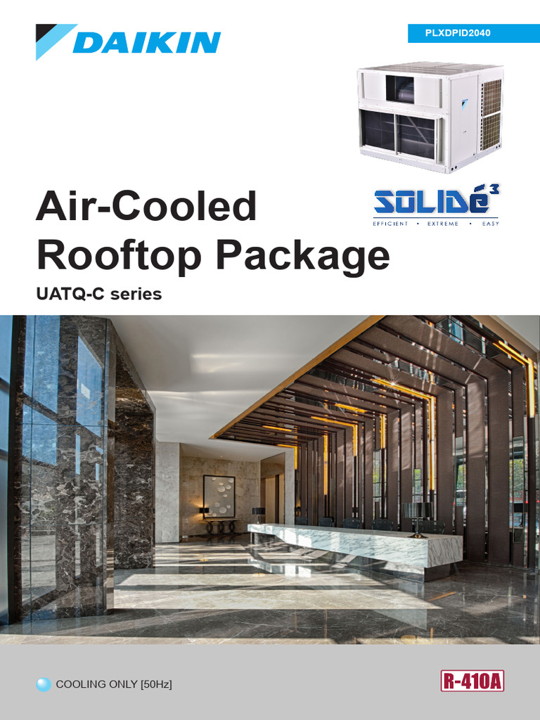 Packaged Non Inverter PLXDPID2040 R410 Air Colled Rooftop Package C ...